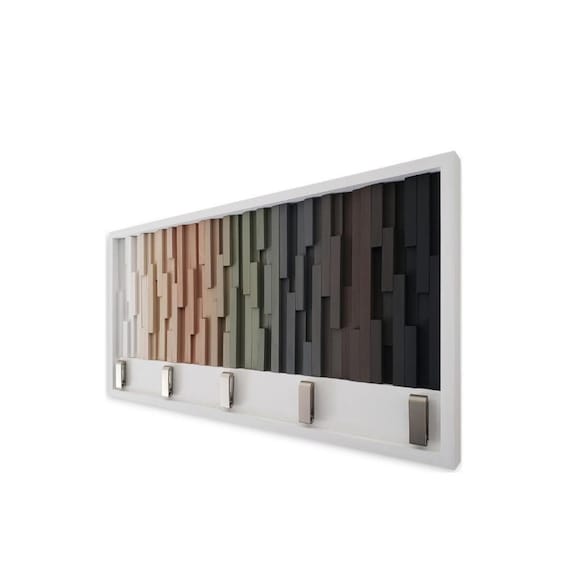 Wall Coat Rack, Wood Coat Rack, Wood Art, Wall Hanging, Entryway Storage, Entryway Furniture, Fold Down Hooks, Flip Down Hooks, Storage Rack