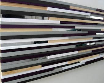 Wall Decoration for Living room, Wall Decor Wood, Custom Wall Art, Custom Wall Decor, Purple Wall Art, Wooden Wall Art, Dimensional Art