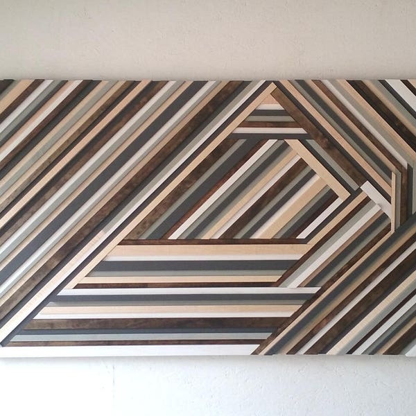 Wood Wall Art, Geometric Wall Art, Wood Wall Sculpture, Triangle Art, Abstract Wall Art, Wall Art, Wood Sculpture, Modern Art, Wood Wall