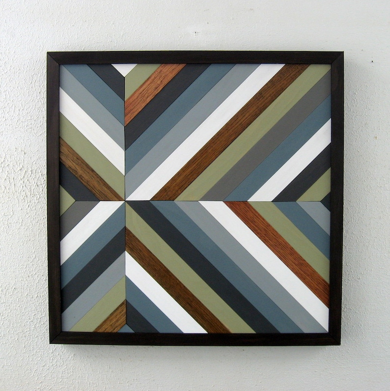 Modern Rustic Wall Art Chevron Wall Art Chevron Wall Decor Etsy
