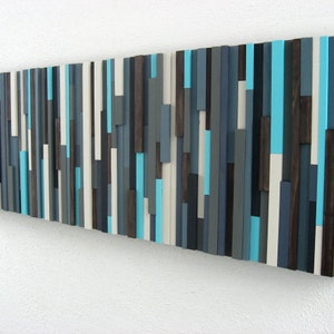 Wood Wall Sculpture, Wood Art, Wall Art, Wooden Artwork, Blue Art, Modern Wood Sculpture, Home Decor, Wall Decor, Abstract Art Blue