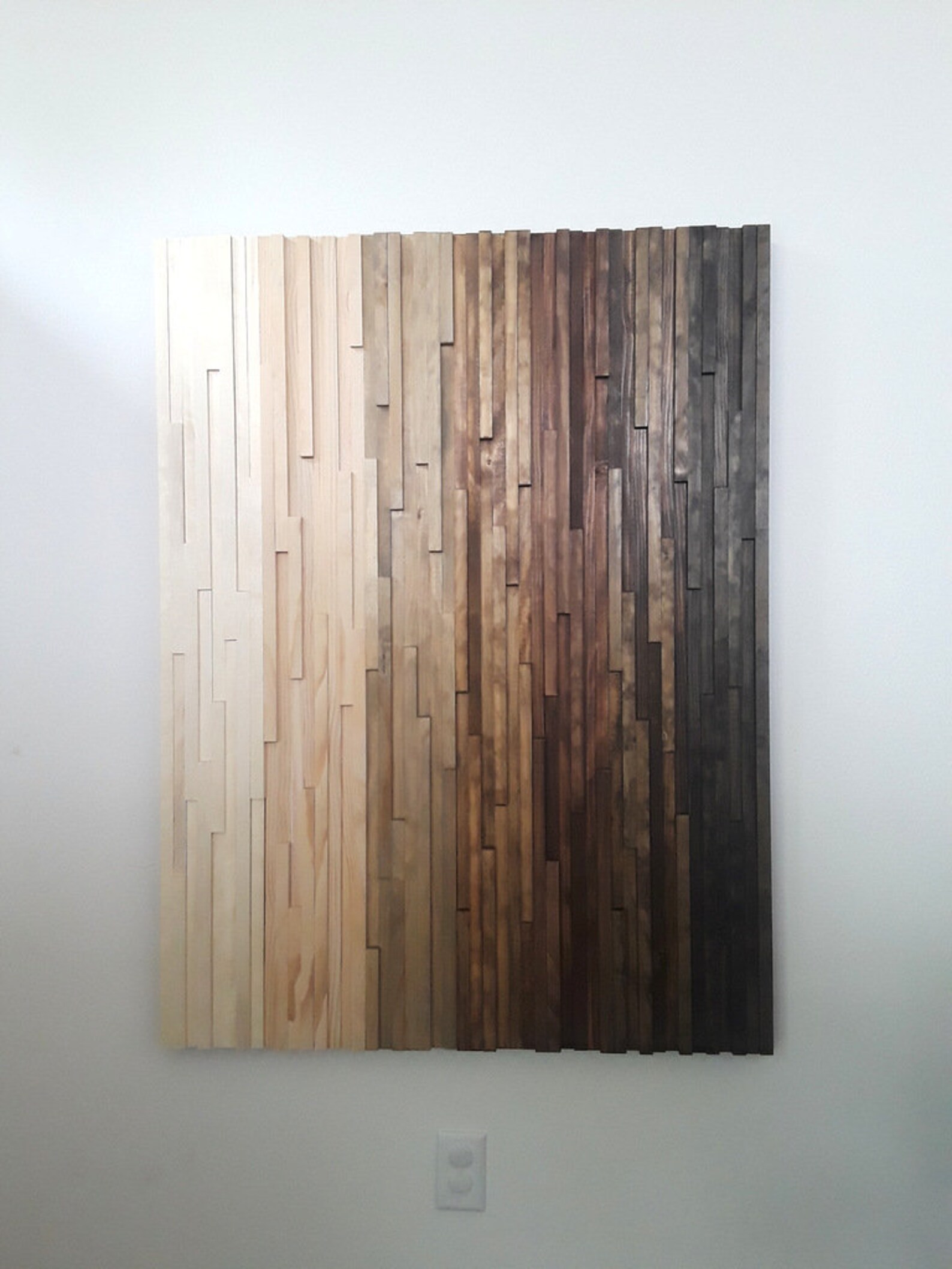 Rustic Decor Wood Art Living Room Picture Large Wall Etsy Canada