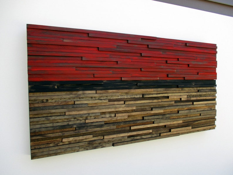 Wood Wall Art Landscape Wall Art Distressed Wood Sculpture Etsy