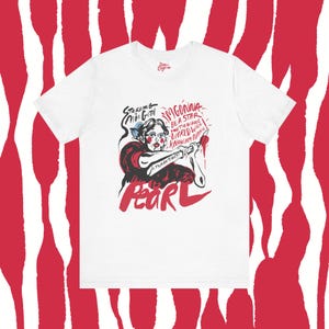T-shirt film d'horreur Pearl - T-shirt unisexe à manches courtes en jersey d'horreur culte moderne