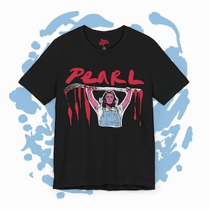 Pearl Horror film Tee - Mia Goth, Ti West. Unisex Jersey Short Sleeve  Modern Cult Horror T-Shirt