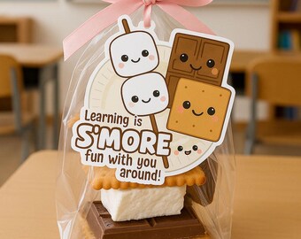Teacher Appreciation, Gift Tag, Printable, Teacher Gift, End Of The Year, S&#39;mores, Staff Gift, Treat