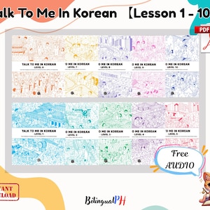 Talk To Me in Korean [Lesson 1 - 10] with Audio (CLEAR PDF)