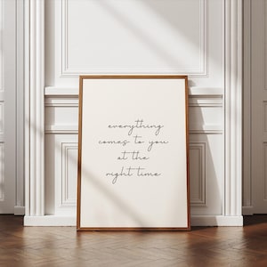Digitale print galerijwand met quote | Typografie woondecoratie afdrukbaar | Schrijven Home Wall Art Decor | Typografische print posterbelettering foto