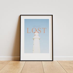 Lighthouse Digital Print-  Minimalist Design Wall Decor Art
