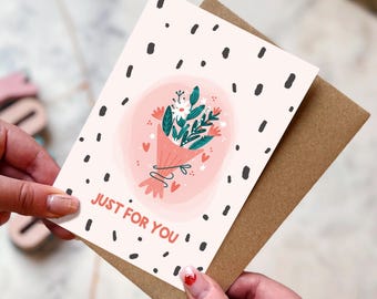 Printable Gift Card Template, Digital Gift for Her or Him, Gift Card for Birthday, Anniversary, Thank You, Instant Download