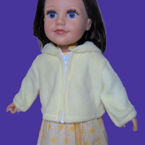 Yellow 18&quot; doll Hoodie