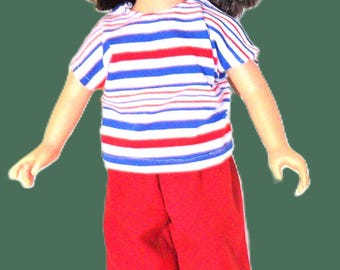 18" doll summer shirt & pants