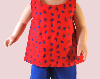 18" doll shorts & top