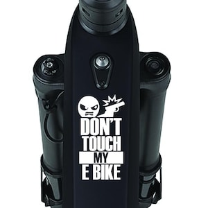 Funny &quot;Don&#39;t Touch My E-Bike&quot; Sticker – Electric Bike Decal, Bicycle Warning Label, Gift for E-Bike Riders, Waterproof Vinyl Accessory