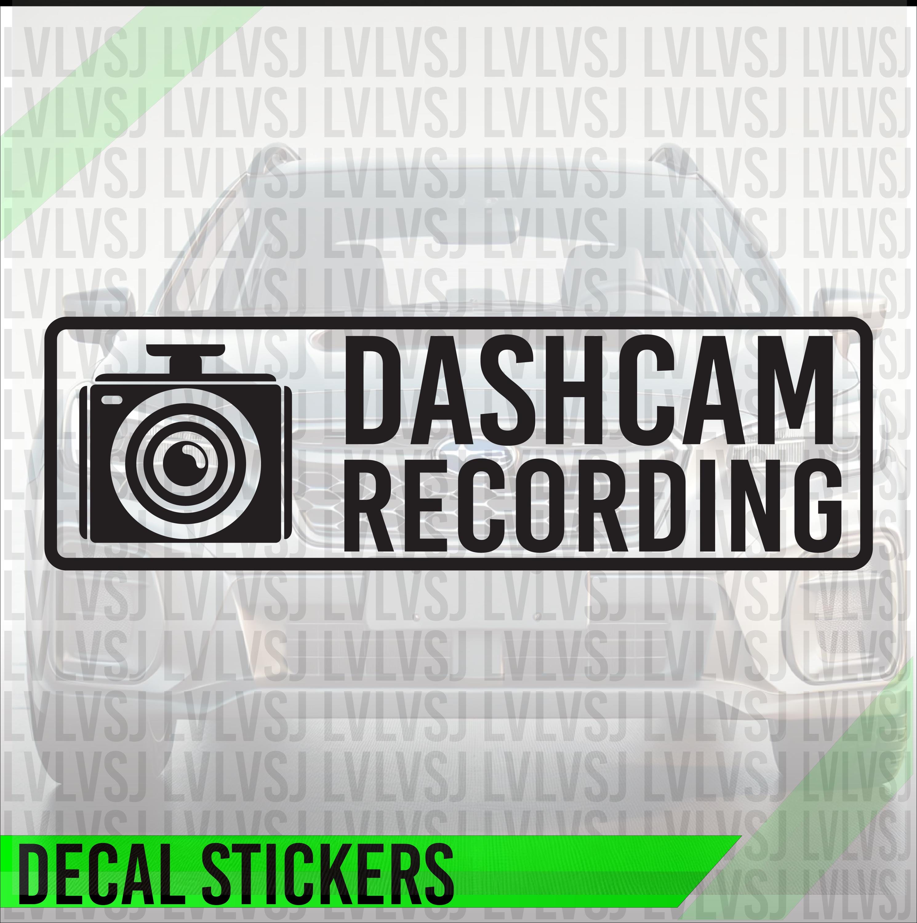 DASH CAM RECORDING Car Sticker Decal - Etsy