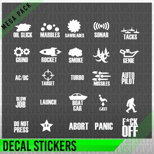 Eject Passenger Button Decal