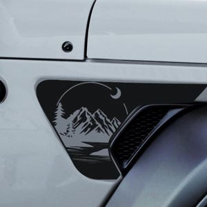 Fender Flag Vent Decals for Jeep Wrangler JL & Gladiator JT (2018–2025)