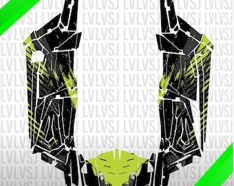 Polaris RZR 1000 XP 2014 - 2020 4 DOORS Graphic Templates Design