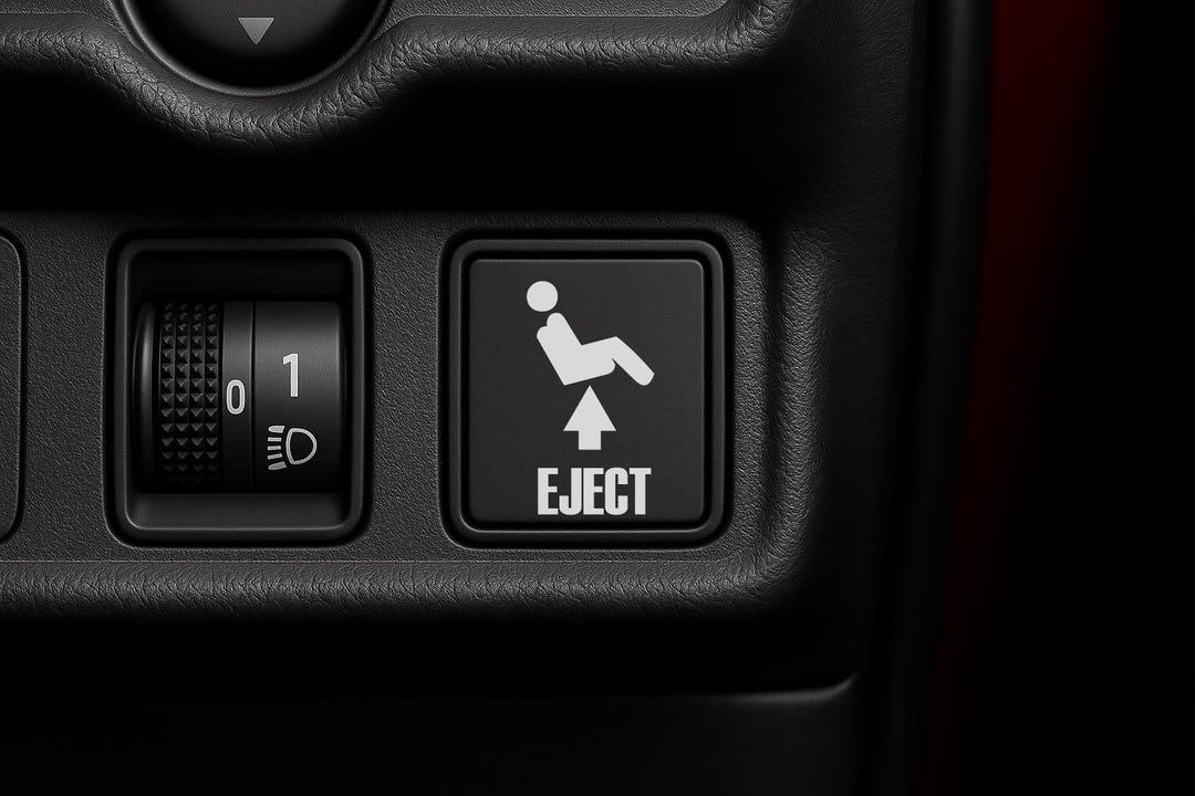 Eject Button Pack - 3 Stickers, Eject Button Decal, Car Blank Button ...