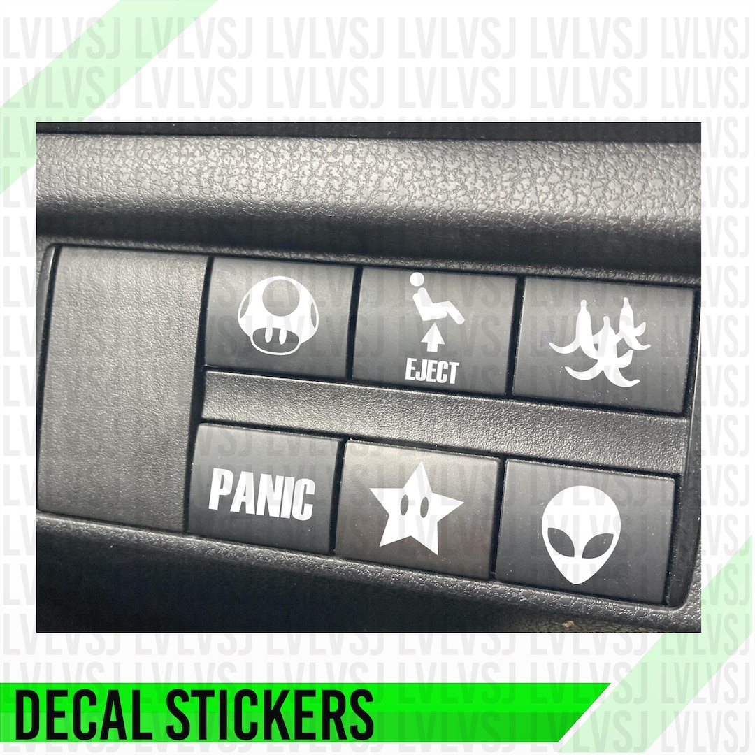 Funny Blank Car Button Decals - Etsy