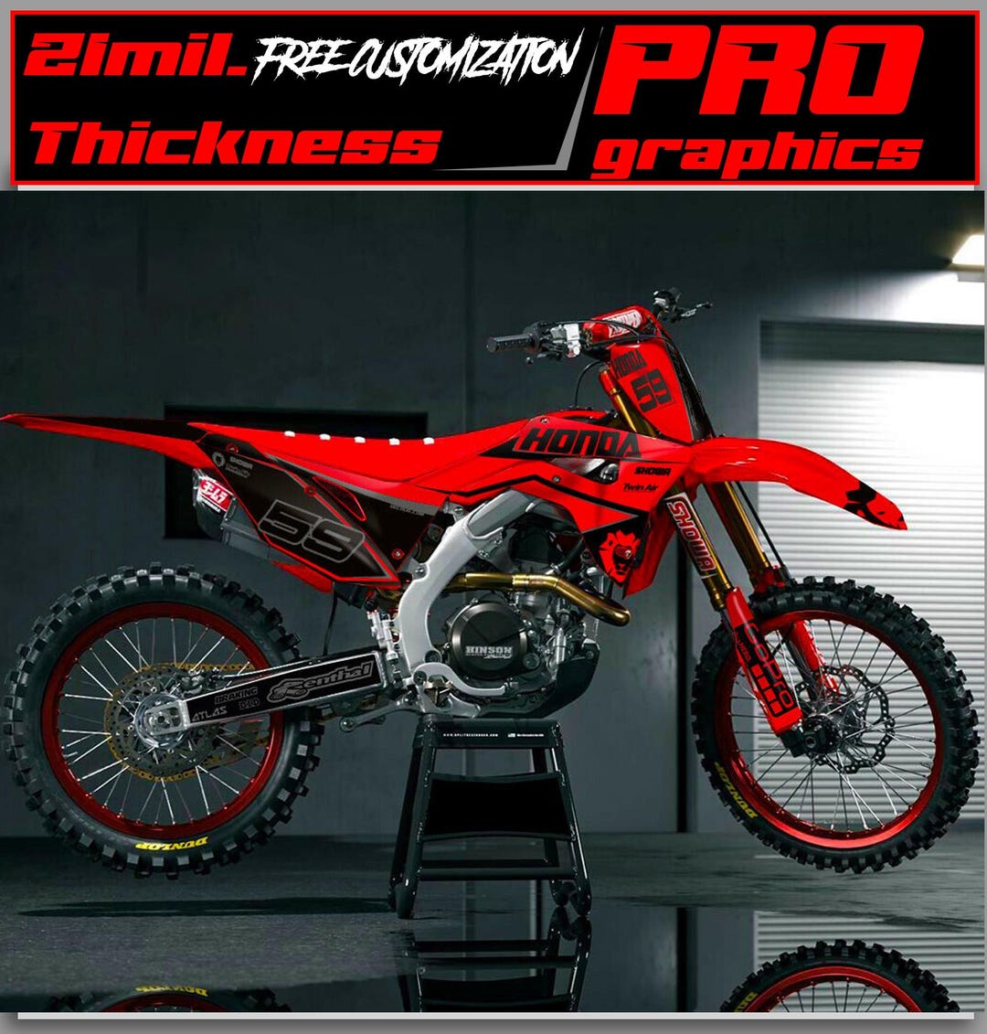 CRF Graphics Kit for Honda CRF250/450 – Durable 21mil Pro Stickers - Etsy