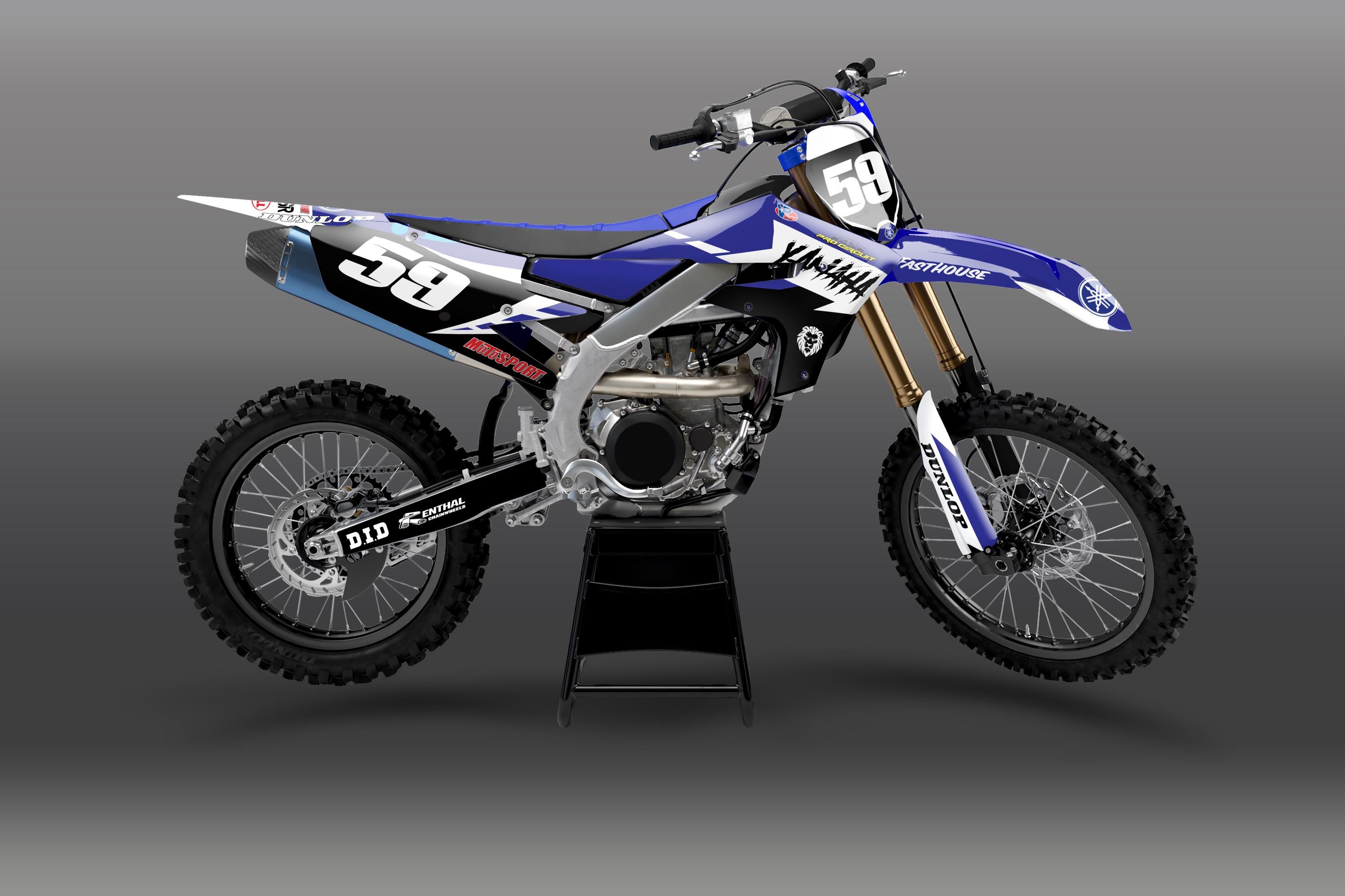 Yamaha YZ YZF 65-450cc Factoryx Blue Sticker Kit 2010-2025 - Etsy