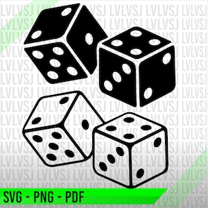Dice SVG, two dice SVG, casino SVG