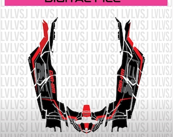 Can-Am Maverick X3 Max 4-Türer Wrap Design Vorlage (Digital)