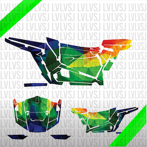 Template Polaris RZR XP 1000 – 2 DOORS Template Design
