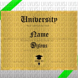 Editable High School & Homeschool Diploma Template | Printable Graduation Certificate with Official Seal