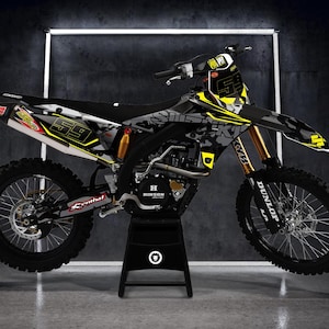 Suzuki RMZ 250 450 Graphics Kit – All Years, Black Army