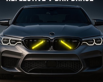 Adhesivos reflectantes para soportes de barra en V para BMW