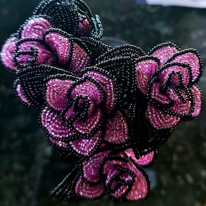 5 Stems French Beaded Tea Roses 4