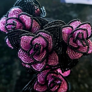 12 Stems French Beaded Tea Roses 4
