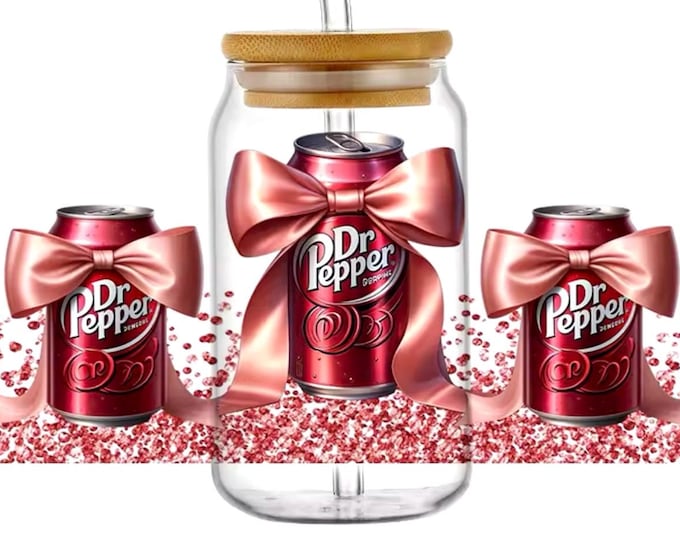 DTF Transfer Dr Pepper Cup Wrap for 12oz/16oz/20oz Cups - Etsy