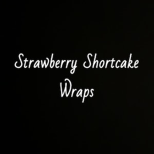 DTF Transfer Strawberry Shortcake Cup Wraps for 12oz/16oz/20oz cups