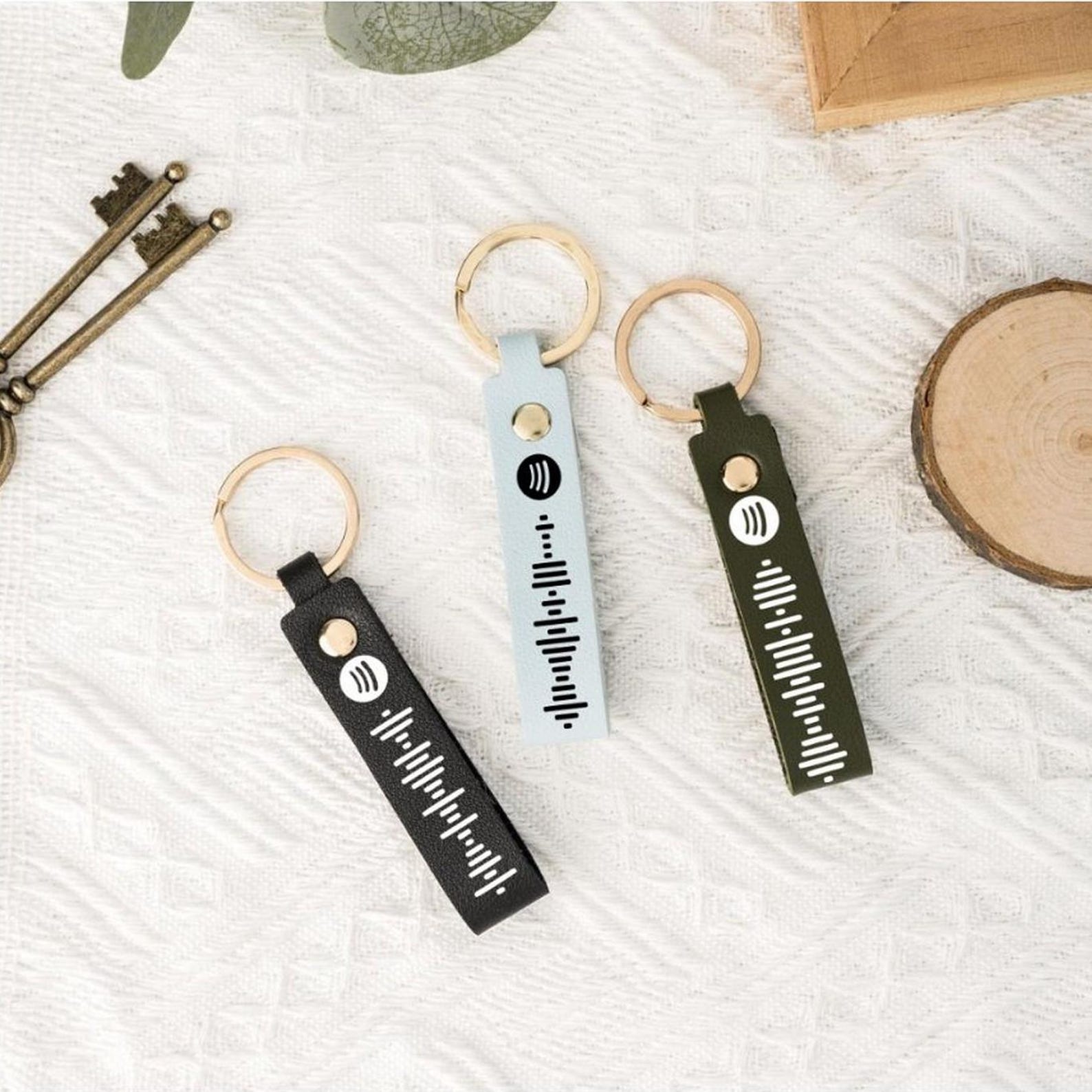 Personalized Scannable Spotify Code Keyring,custom Song Keychain, Music ...