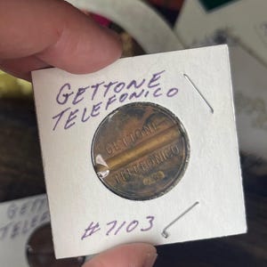 Vintage Lot Of 4 Italian Gettone Telefonico Coins Token V365