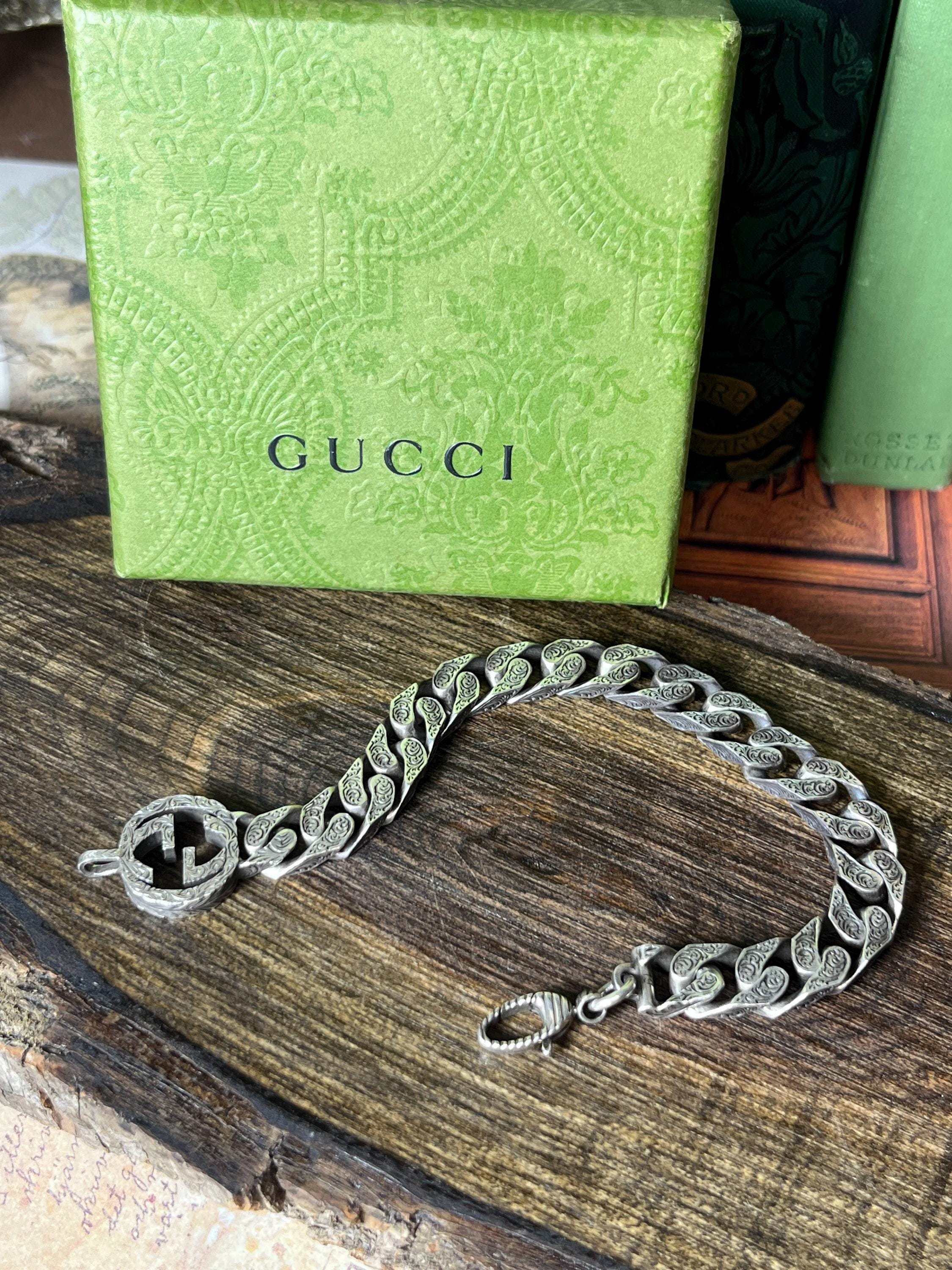 アクセサリー GUCCI interlocking bracelet arabesque Gucci Interlocking chain bracelet in 925 sterling silver