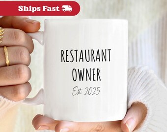 Personalized Restaurant Gift Restaurant Mug, Business Owner Gift Entrepreneur Gift, Boss Custom Mug Small Business Owner CEO Coffee Mug
