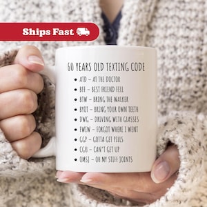 Funny 60th Birthday Gift 60th Birthday Mug, Funny Gift For 60 Years Old Mug Sixty Birthday Mug, 60 Bday Coffee Cup Gift For Her Gift Women