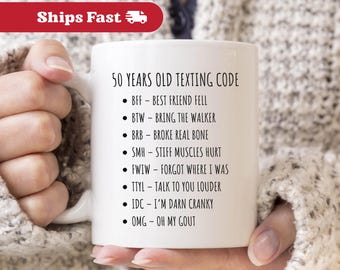 Funny 50th Birthday Mug Funny 50th Birthday Gift, 1975 Birthday Mug 50 Birthday Mug, 50th Bday Gift Ideas, Gift For Her Gift For Women 1975