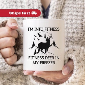 Deer Hunting Mug For Dad Hunting Gift For Husband, Father&#39;s Day Gift For Nature Lover Mug, Fishing Gift For Outdoorsmen Funny Hunter
