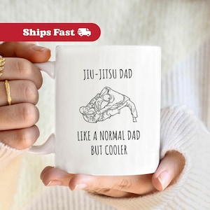 Jiu Jitsu Dad Gift Jiu Jitsu Dad Dad Mug, Funny Jiu Jitsu Mixed Martial Arts Brazilian Jiu Jitsu Coffee Cup, Jiu-Jitsu Mug Jiu-Jitsu Gift