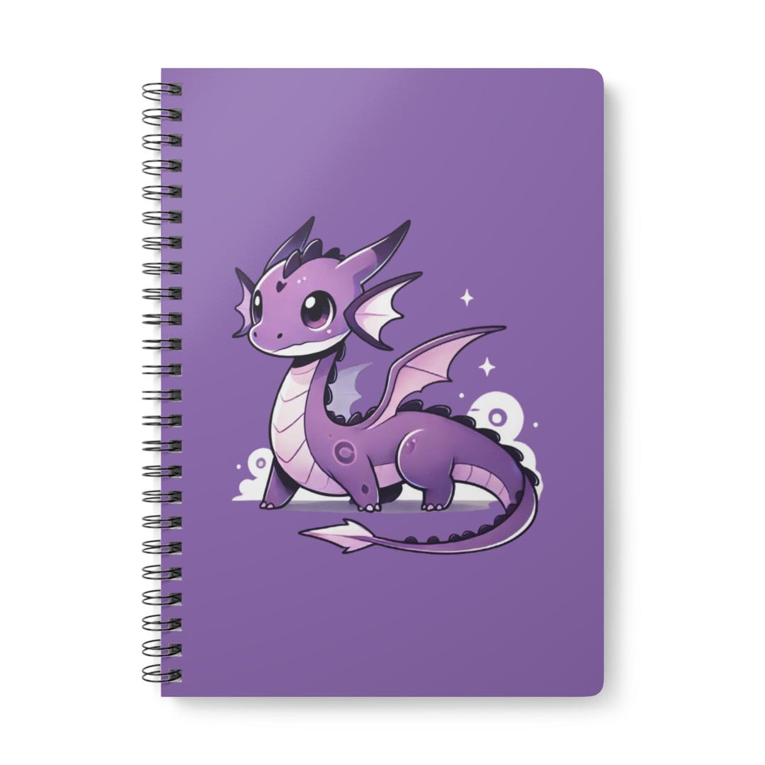 Chibi Dragon Notebook: A5 Softcover Wirobound Journal - Etsy