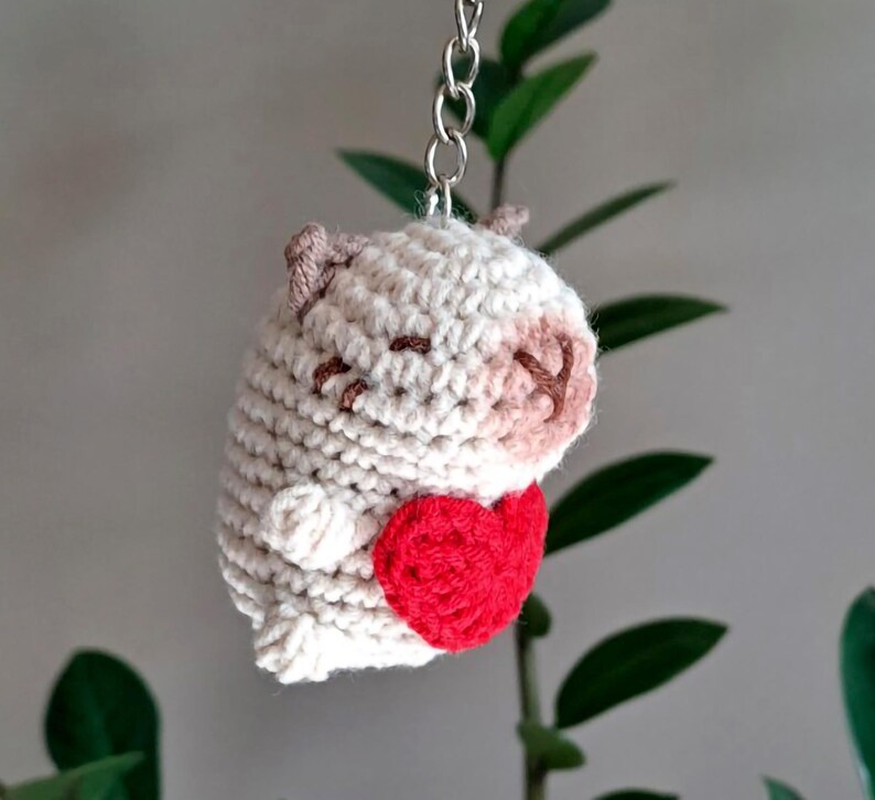 Capybara Keychain – Crochet Plush Bag Charm With Bee, Frog or ...