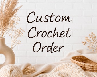 Custom Embroidered Patch. Custom Crochet Order – Personalized Amigurumi Plush, Crochet Gift and Home Decor