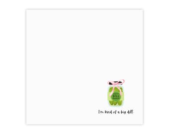 Funny Pickle Post-it® Note Pads, Quirky Kitchen Office Supplies, Jot Down Notes, Gifts for Foodies, Cute Stationery