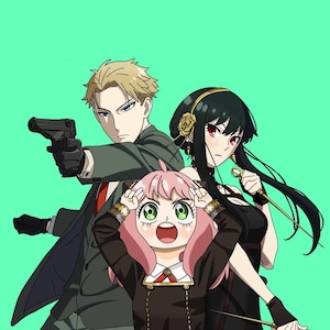 Spy X Family - Loid Forger Yor Briar Anya Forger Forger Family Digital Art Poster Anime Poster
