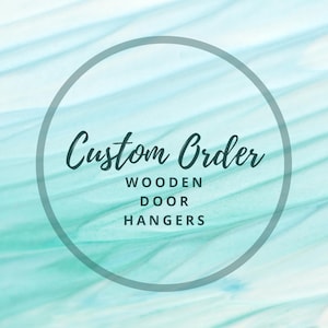 Custom order Round Wooden Door Hanger, Wooden Door Hanger For Front Door,